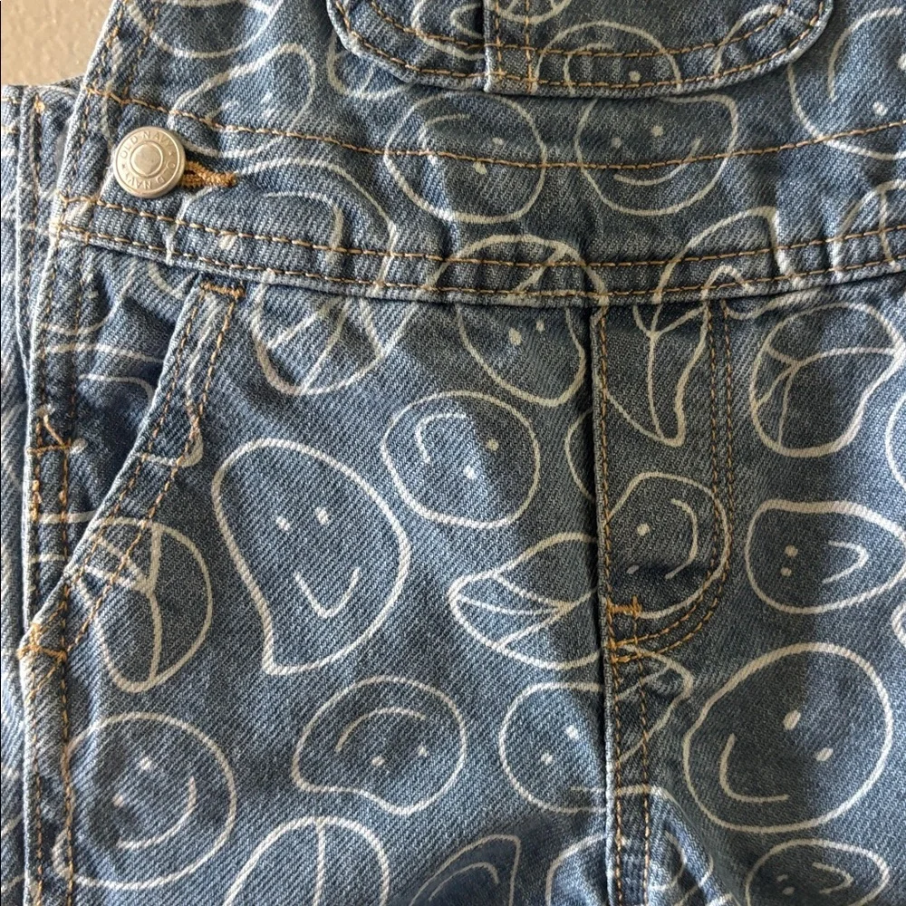 Old Navy Infant Denim Smile Shortall, 6-12 Months
